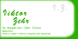 viktor zehr business card